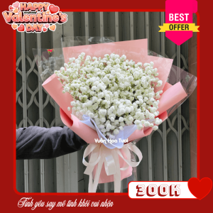 Hoa Valentine Bó Hoa Baby Tình Yêu Tinh Khôi